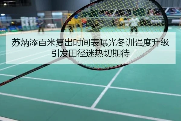 苏炳添百米复出时间表曝光冬训强度升级引发田径迷热切期待